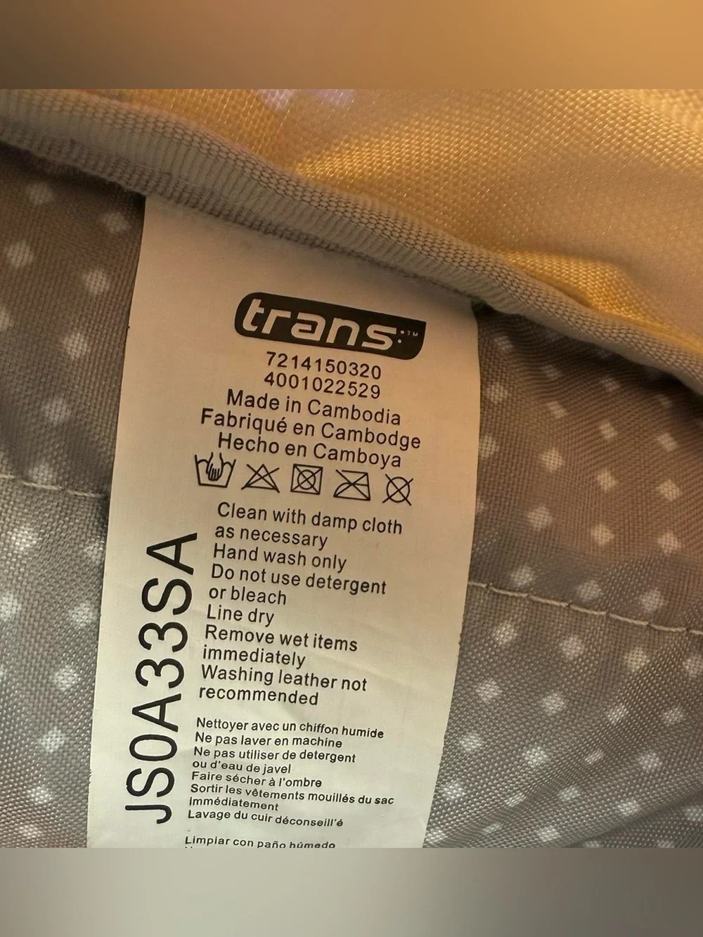 Trans by JanSport 18” Dakoda Backpack - Golden Harvest with 15” Laptop Sleeve